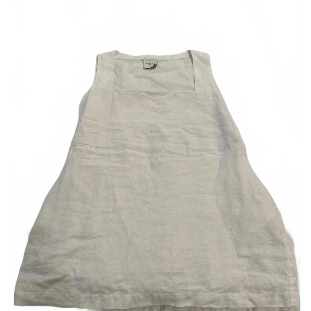 POSSE Women's White Linen Dress